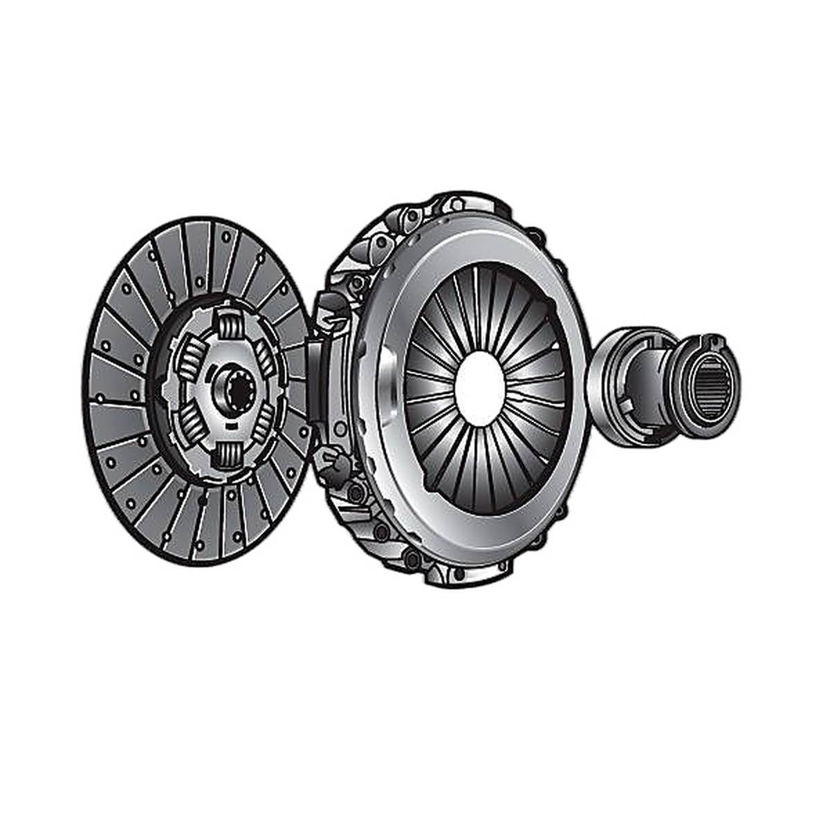 Kupplungssatz Ø 280 mm 10 Zähne mit Ausrücklager VALEO für u.a. IVECO DAILY-3