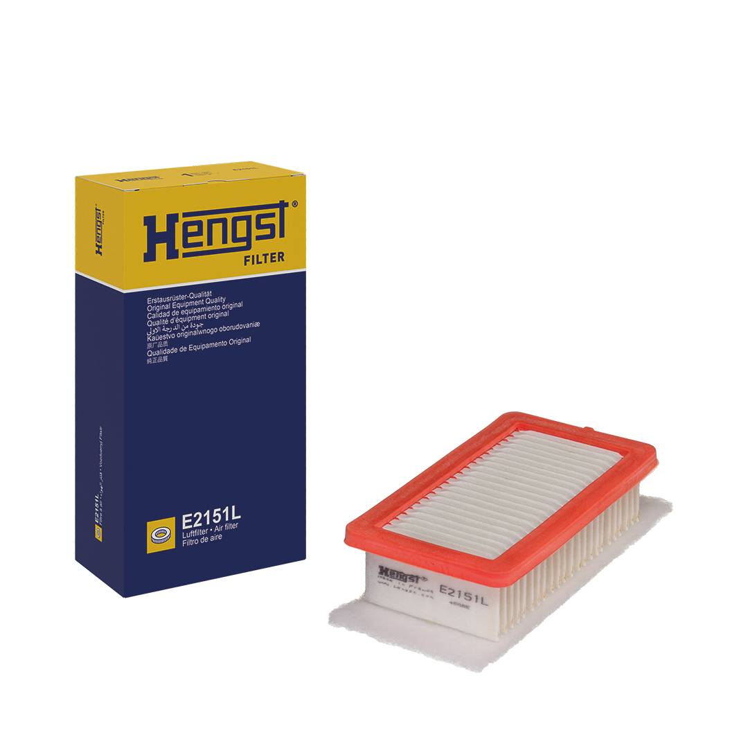 Luftfilter-Einsatz 234-130mm HENGST FILTER passend für u.a. RENAULT CLIO V-1