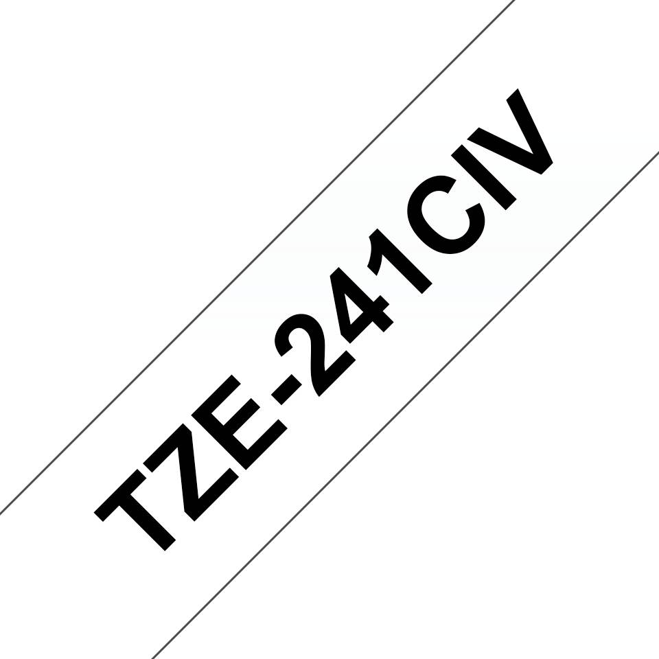 P-touch Schriftbandkassette TZE241CIV sw auf ws 20 St./Pack.-0