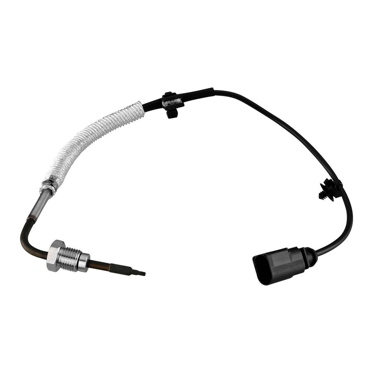 Sensor Abgastemperatur geschraubt 2-polig 420 mm Kabel HELLA für u.a. AUDI Q5-0