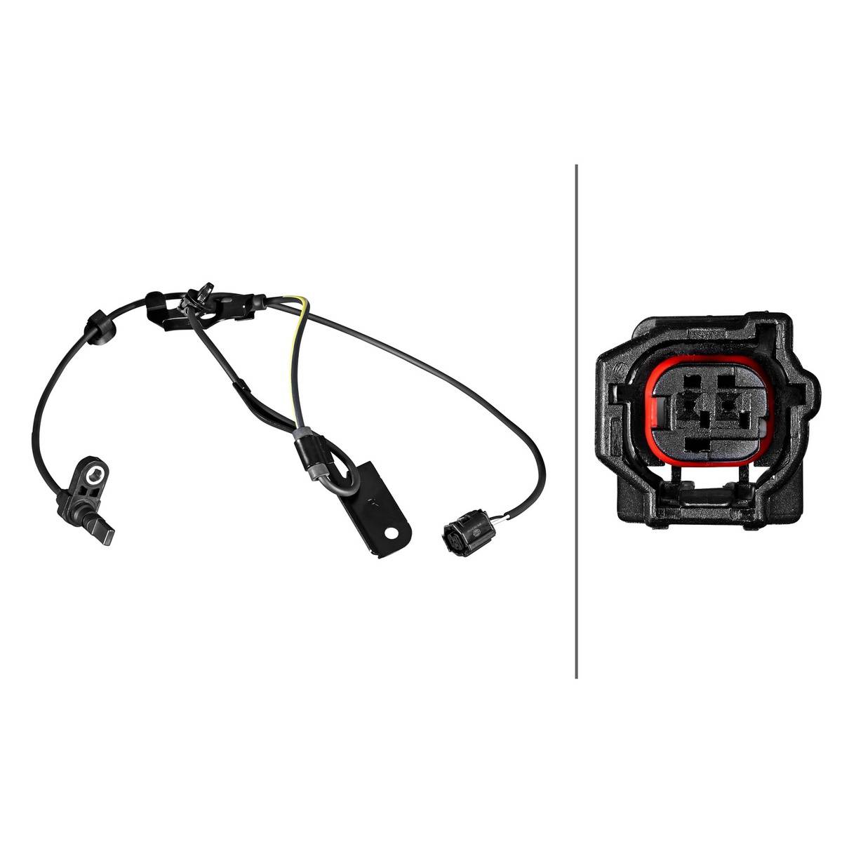 Sensor Raddrehzahl 2-polig Hallsensor 1.103 mm Kabel HELLA für u.a. TOYOTA RAV-4