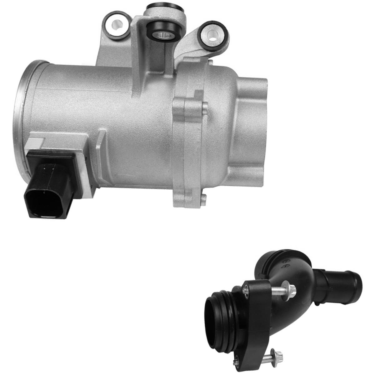 Wasserpumpe Motorkühlung elektr. mit Rohrstutzen PARTSTEC für u.a. MB C-KLASSE-0