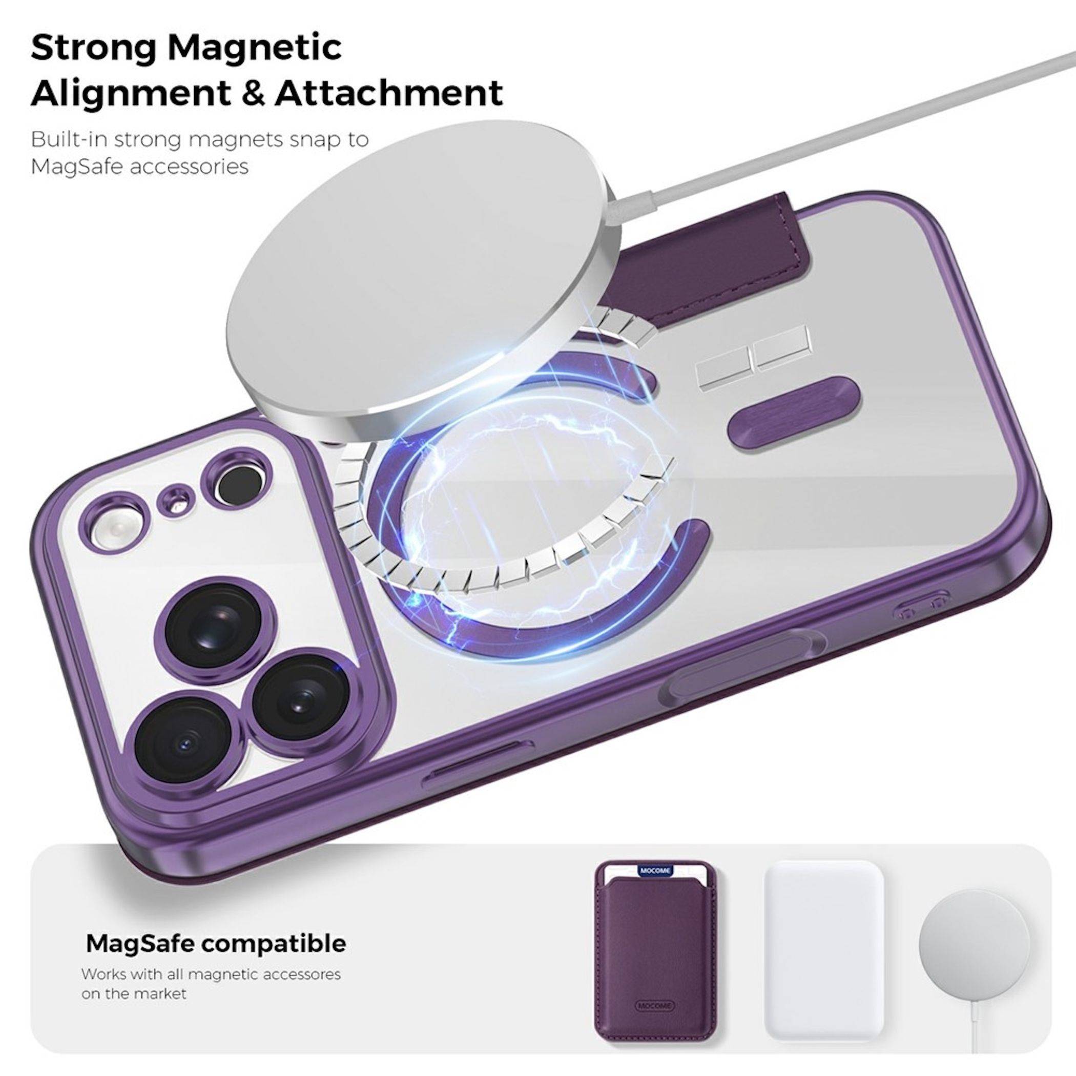 MagSafe Handyhülle für Apple iPhone 18 Pro RFID Kameraschutz Rhombus Design-2