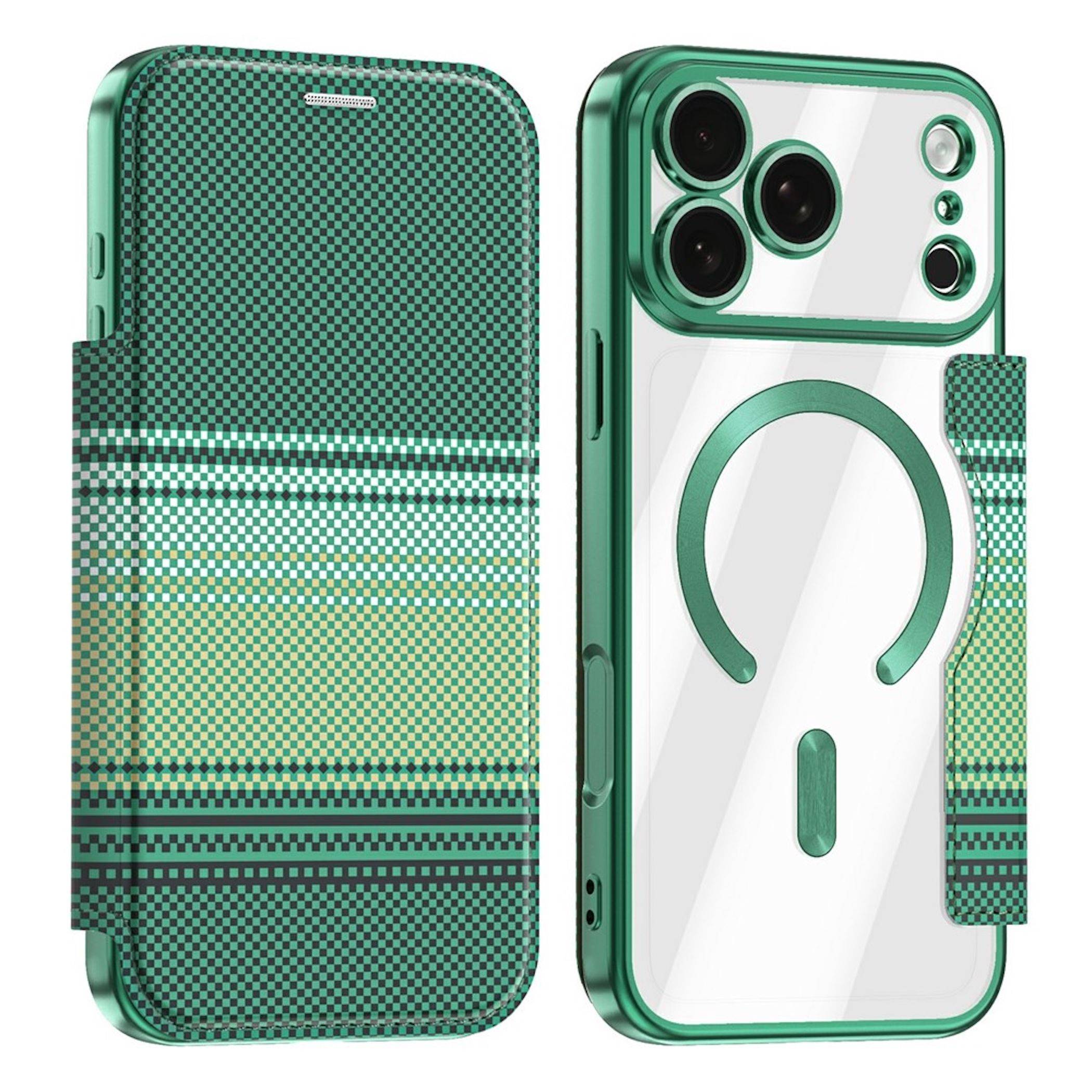 MagSafe Handyhülle für Apple iPhone 18 Pro RFID Kamera Schutz Design Case Grün-0