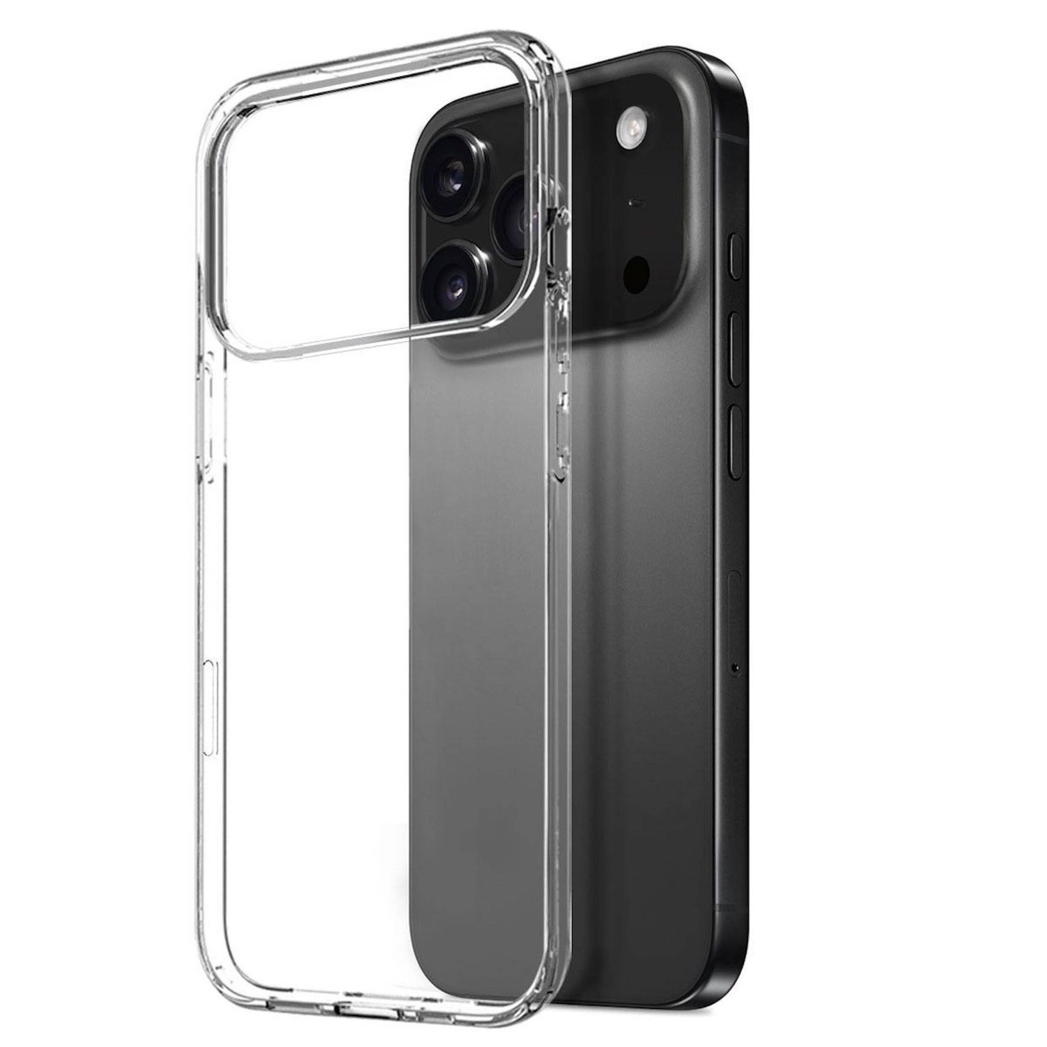 Silikon Handyhülle + 9H Schutzglas für Apple iPhone 18 Pro TPU Set Transparent-1