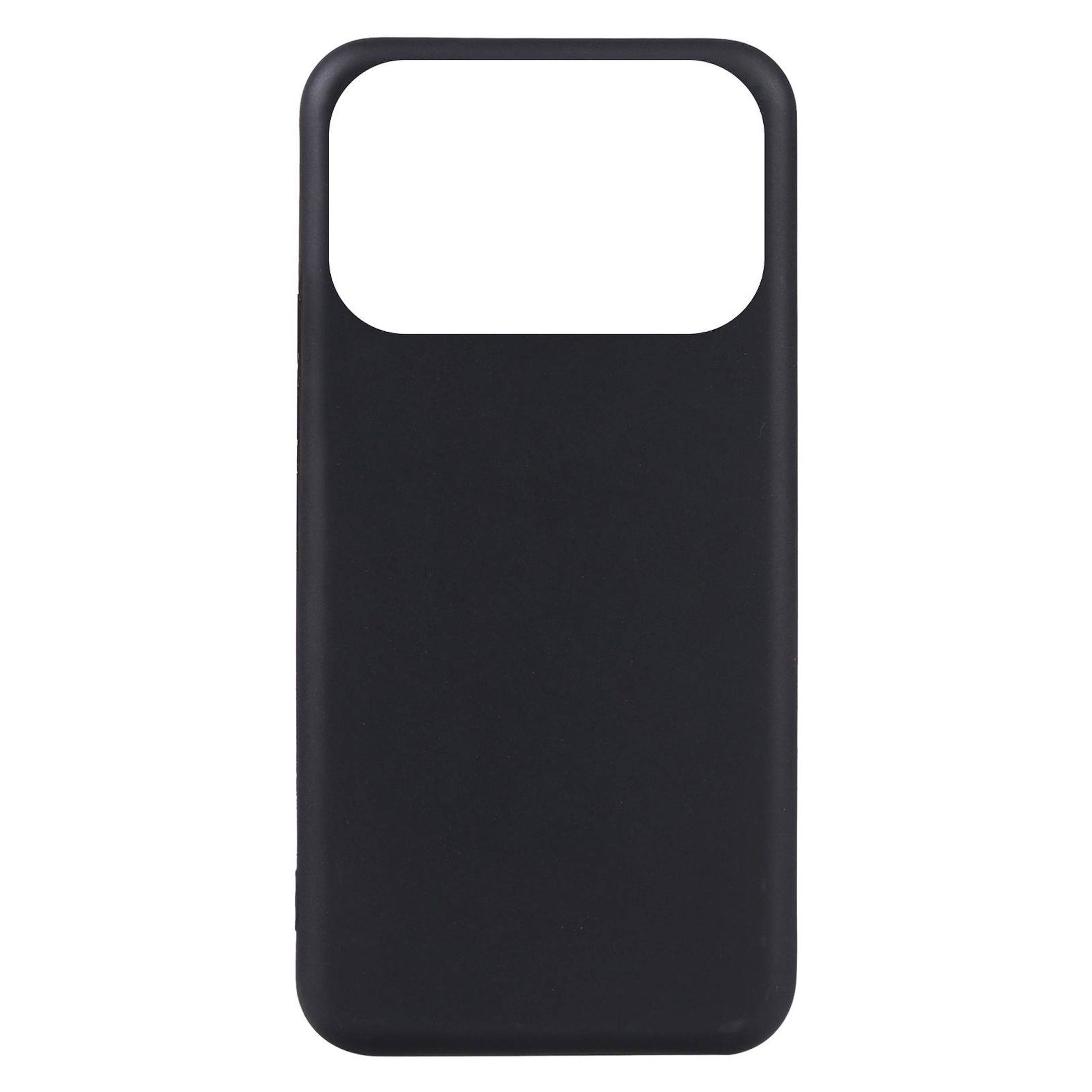 Silikon Handyhülle + Schutzglas für Apple iPhone 18 Pro TPU Set 2 in 1 Schwarz-2