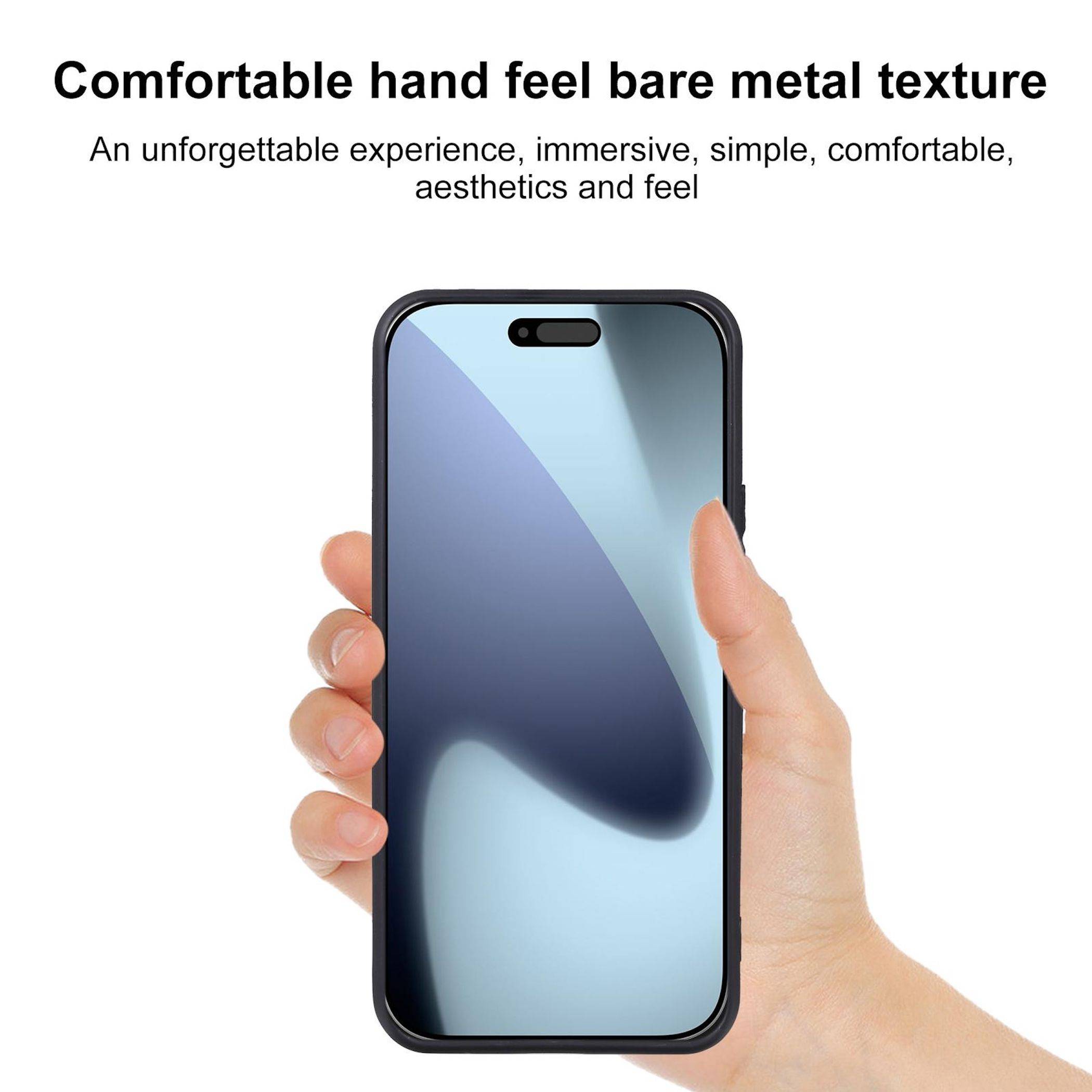 Silikon Handyhülle + Schutzglas für Apple iPhone 18 Pro TPU Set 2 in 1 Schwarz-3