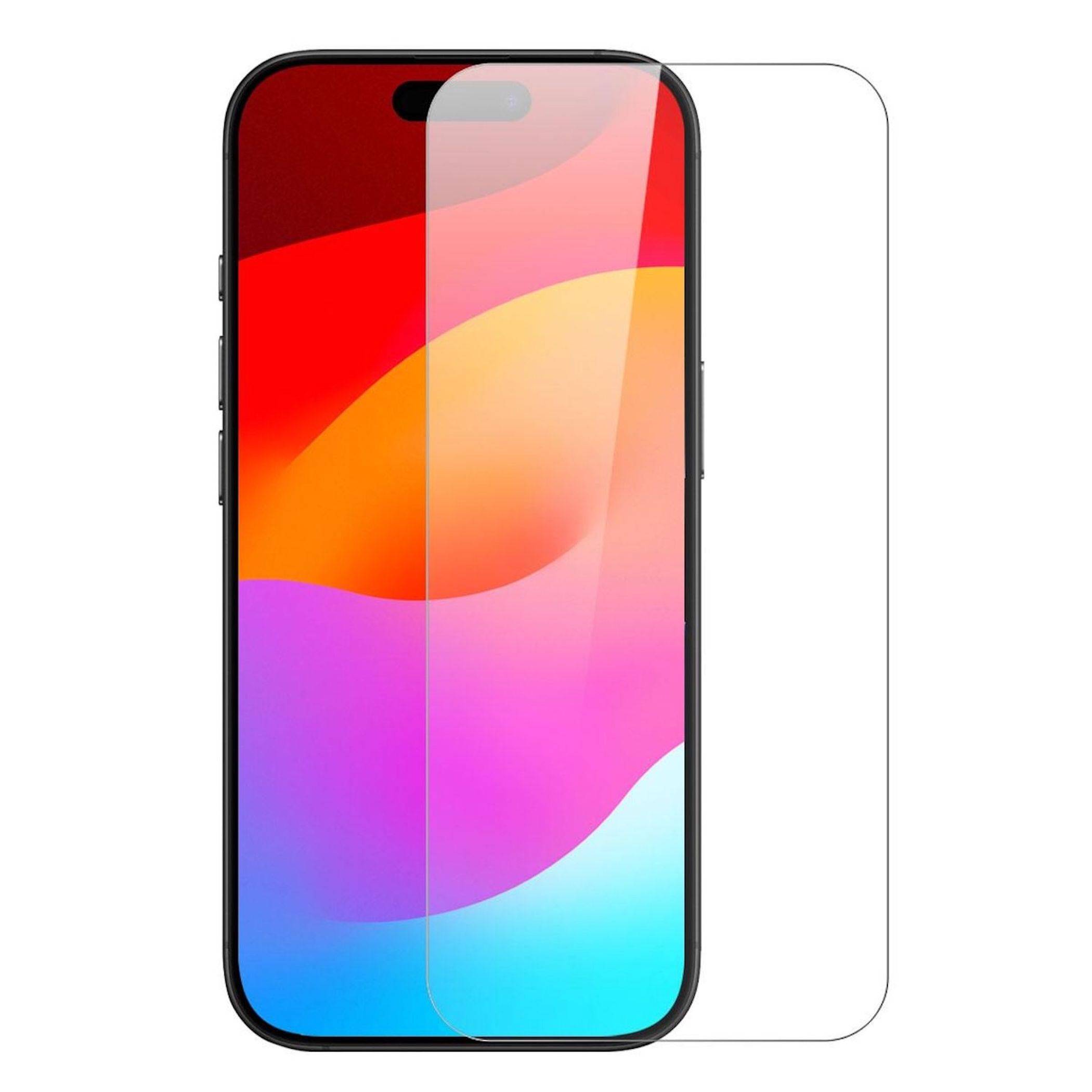 Silikon Handyhülle + Schutzglas für Apple iPhone 18 Pro TPU Set 2 in 1 Schwarz-4