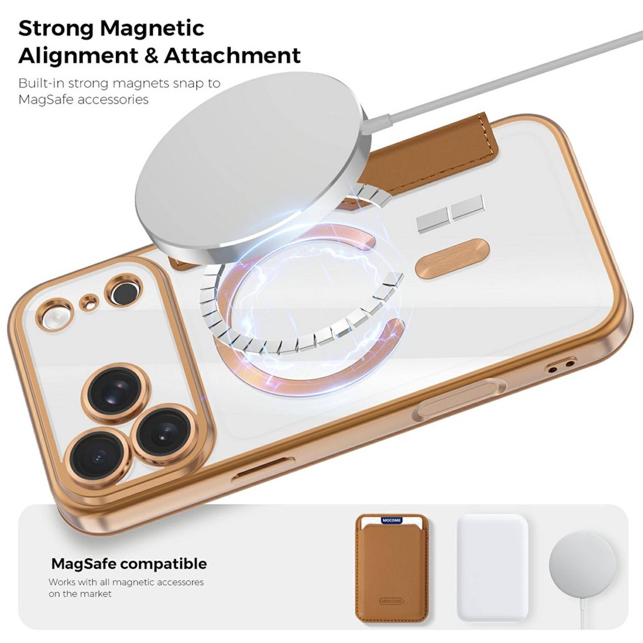 MagSafe Handyhülle für Apple iPhone 18 Pro Max RFID Kameraschutz Rhombus Design-3