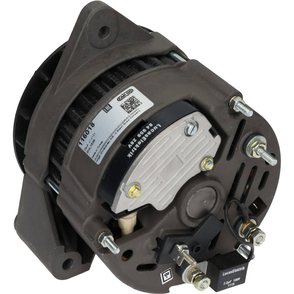 Lichtmaschine Generator 28V 55A Ø68 mm HC-CARGO für DEUTZ-FAHR AGROTRON-1