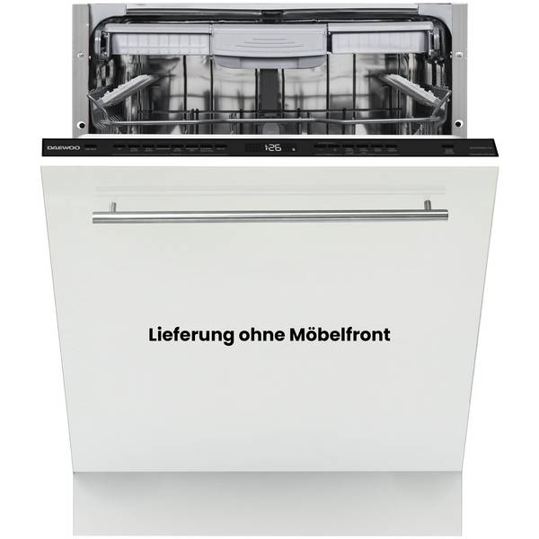 Daewoo DBFS33N49E61-DE Geschirrspüler 60 cm, Spülmaschine vollintegrierbar - 16 Gedecke, 9 Programme, AquaStop