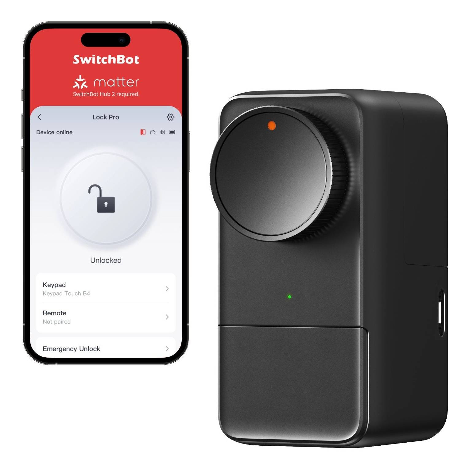 Switchbot Smart Lock Pro elektronisches Türschloss schwarz