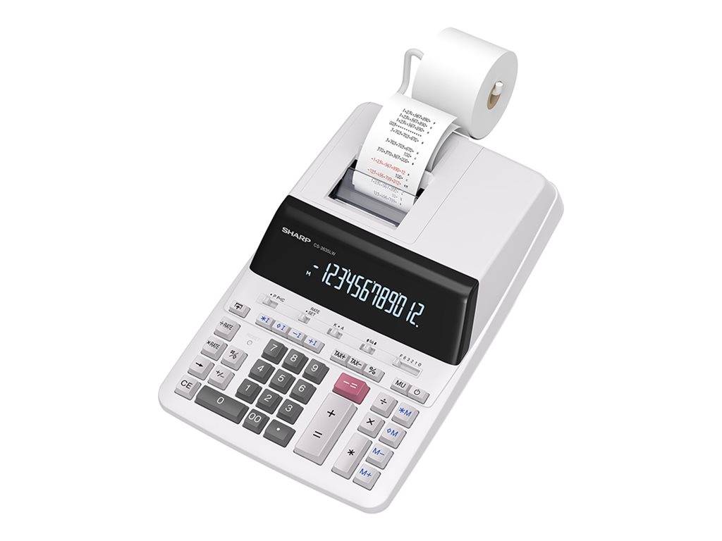 SHARP - CS-2635LW Tischrechner druckend lichtgrau-0