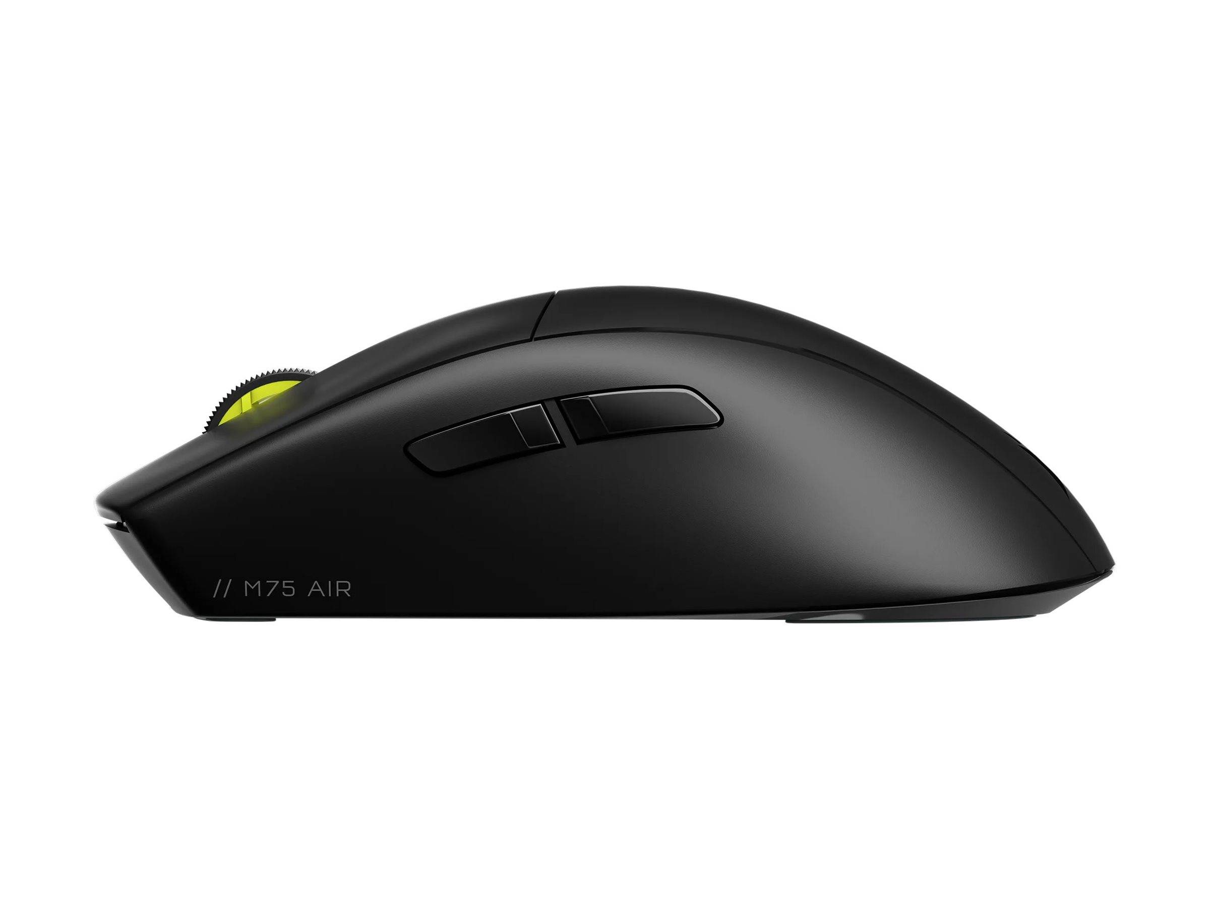 Corsair M75 AIR - Maus - optisch - 5 Tasten - kabellos - 2.4 GHz, Bluetooth - kabelloser Empfänger (USB)-3