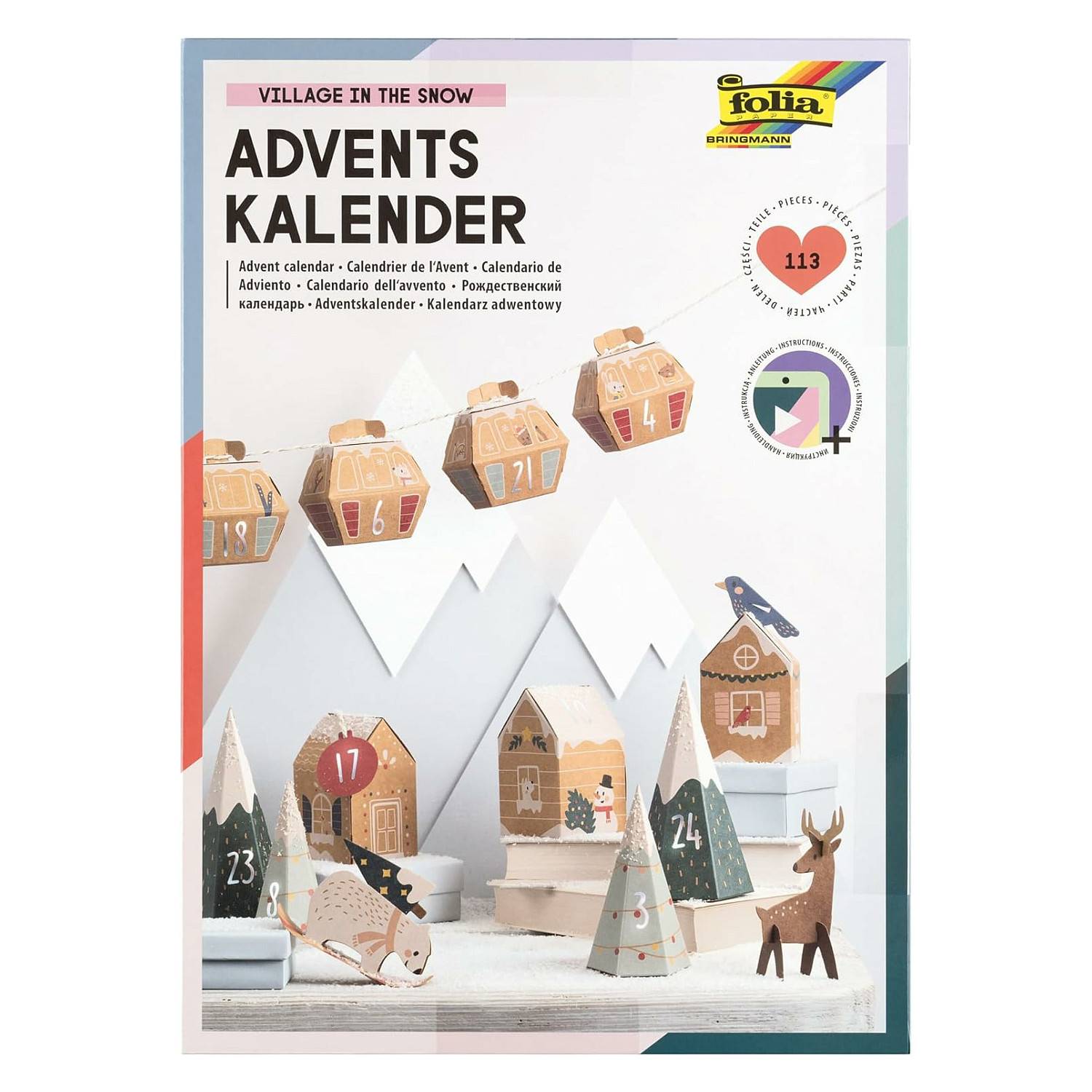 Folia Adventskalender Bergdorf-0