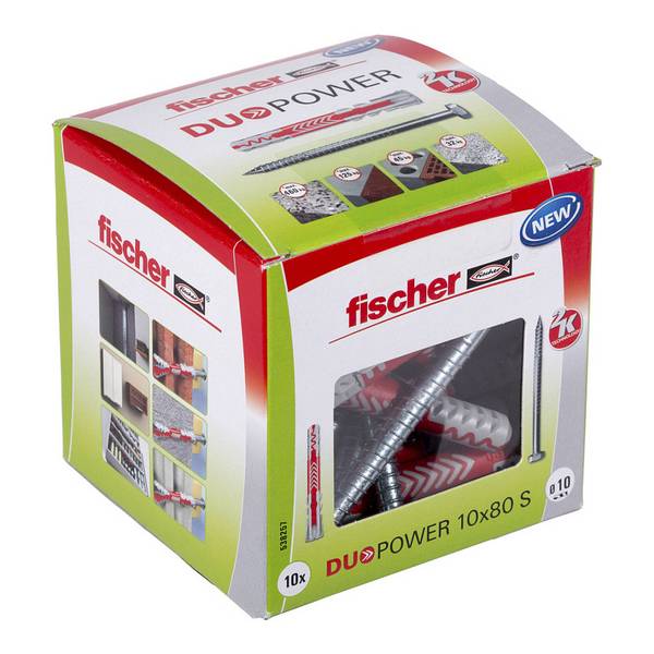 Fischer 10x DUOPOWER 10 x 80 mm S LD - 538257
