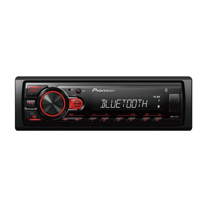 Pioneer MVH-230BT, Schwarz, 1 DIN, 200 W, 4.0 Kanäle, 50 W, FM-0