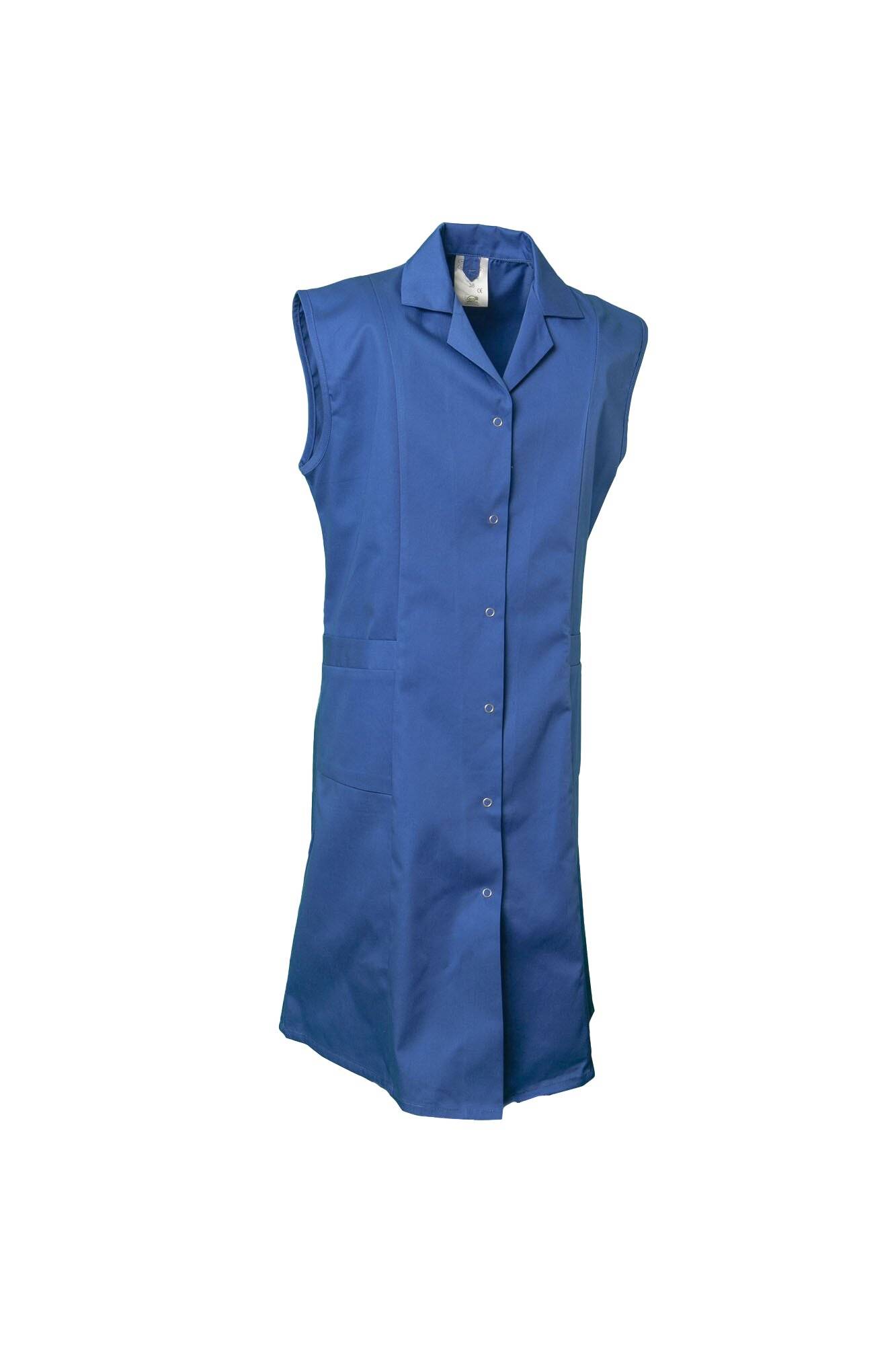 Planam Berufsmantel Mischgewebe ärmellos Damen kornblumenblau Gr. 50-0