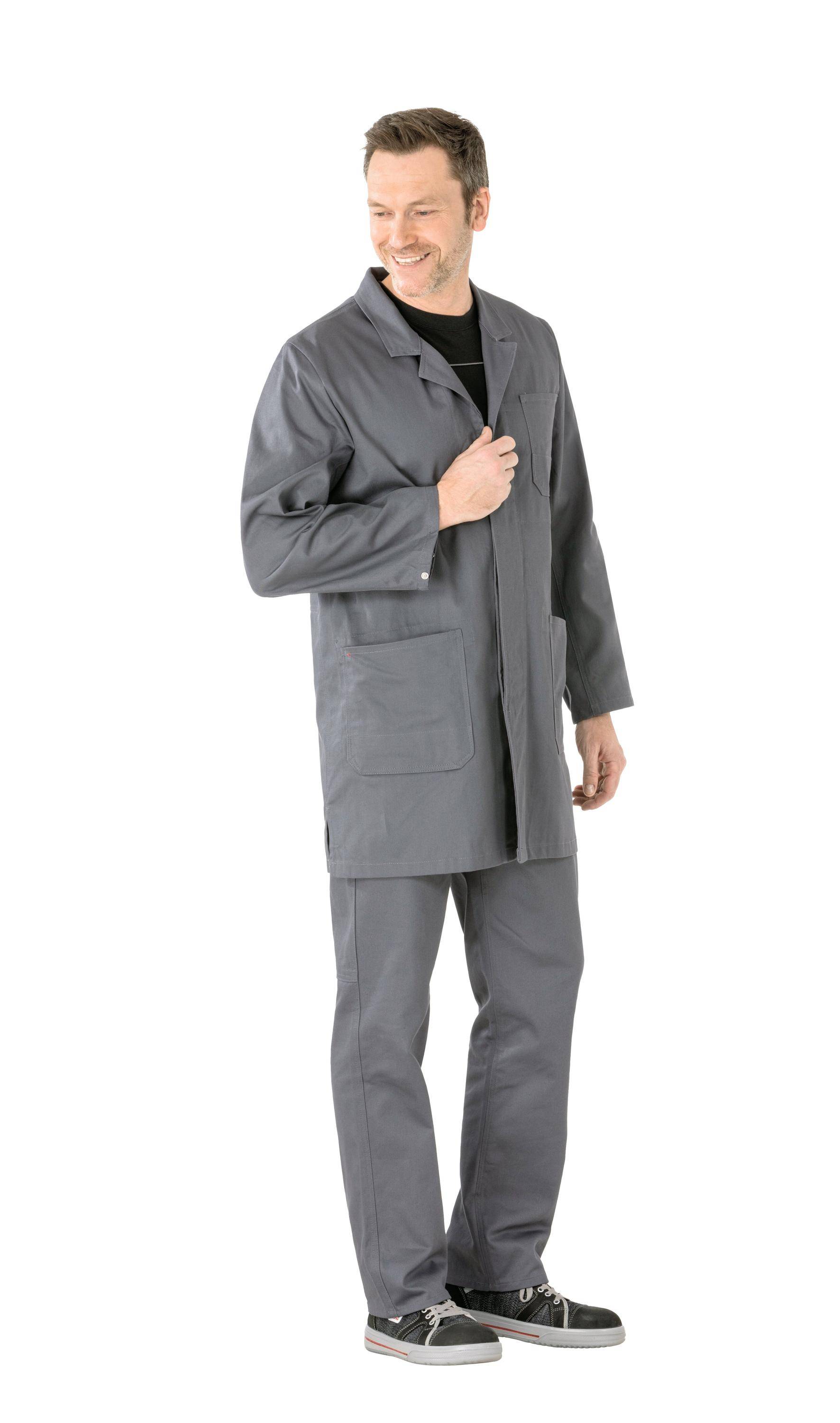 Berufsmantel, 100% BW,290g/qm, Gr. 52, grau PLANAM - Artikel: 4030913132525-1