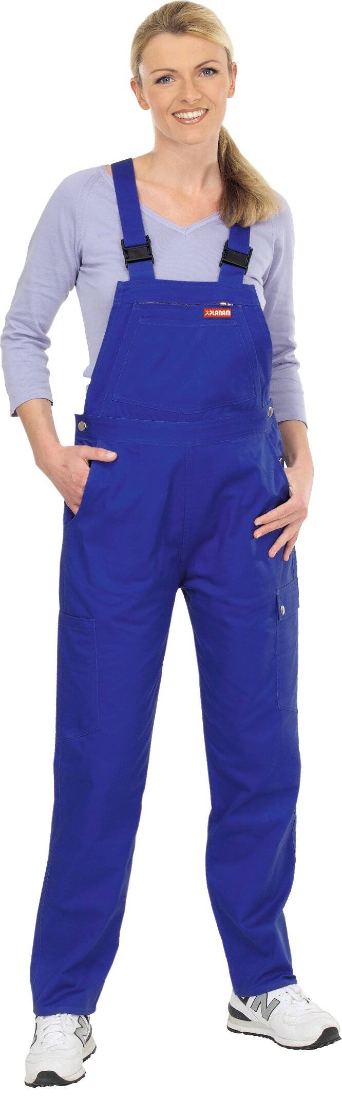 Planam Latzhose Damen kornblumenblau Gr. 42-1
