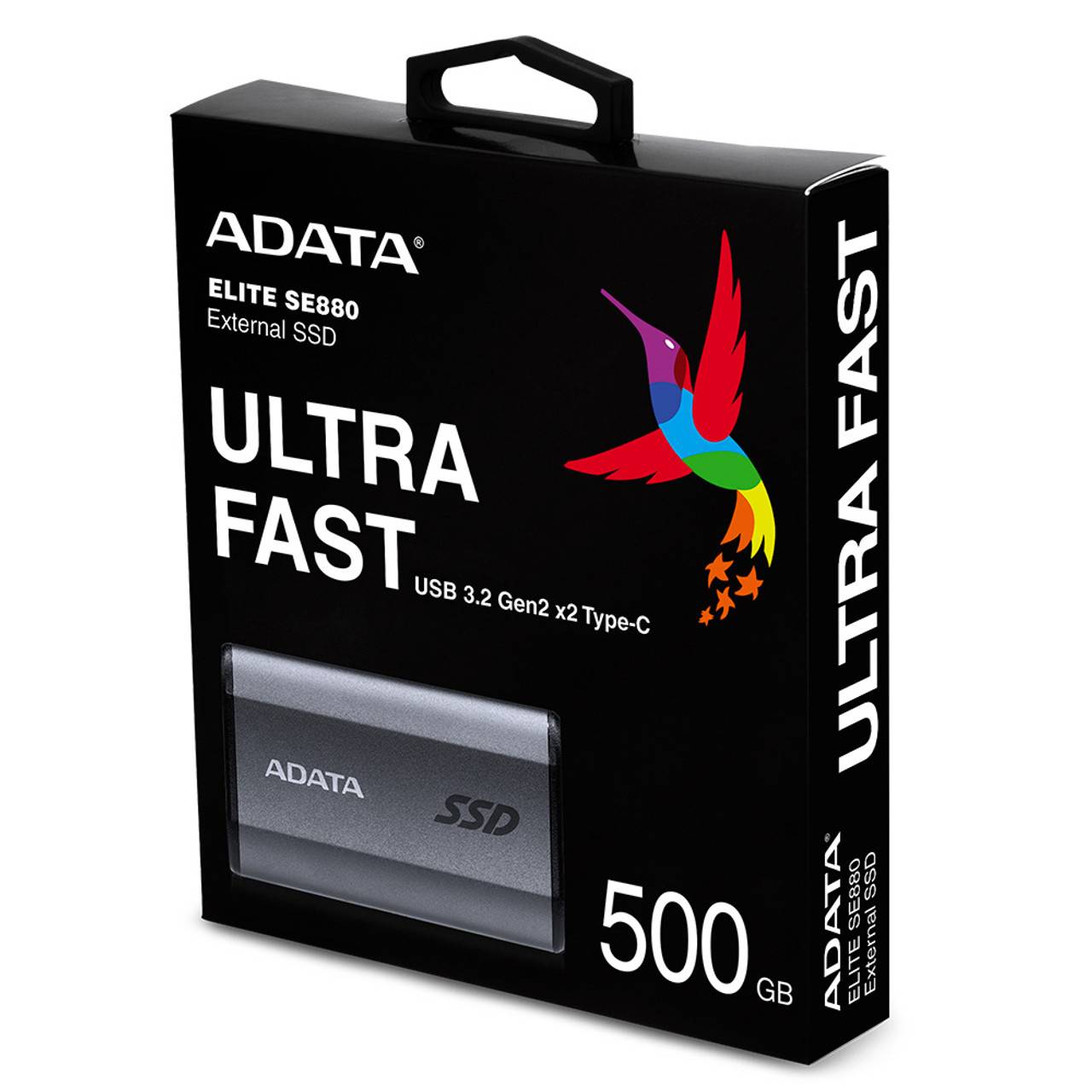 ADATA SE880 - SSD - 500 GB - extern (tragbar) - USB 3.2 Gen 2x2 (USB-C Steckverbinder)-2