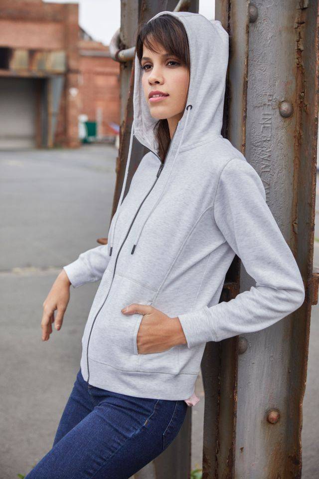 Ladies' Hoody Kapuzensweat mit Raglanärmeln orange, Gr. L-3