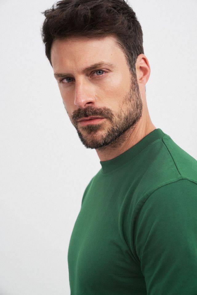 Round-T Heavy (180g/m²) Komfort-T-Shirt aus strapazierfähigem Single Jersey lila, Gr. S-1