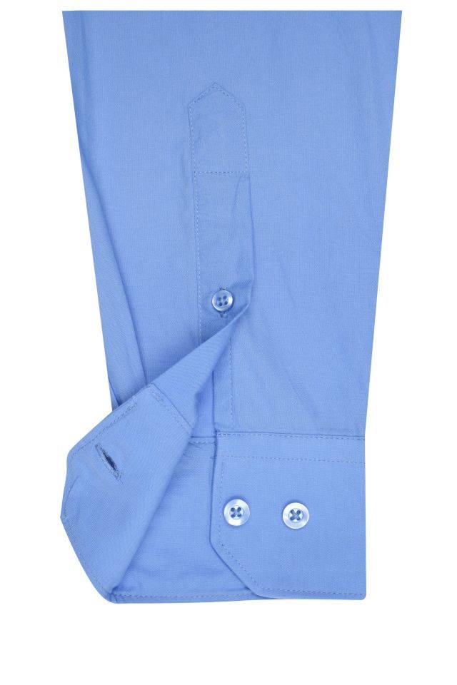 Men's Shirt Longsleeve Poplin Klassisches Shirt aus pflegeleichtem Mischgewebe rot/weinrot, Gr. XXL-3