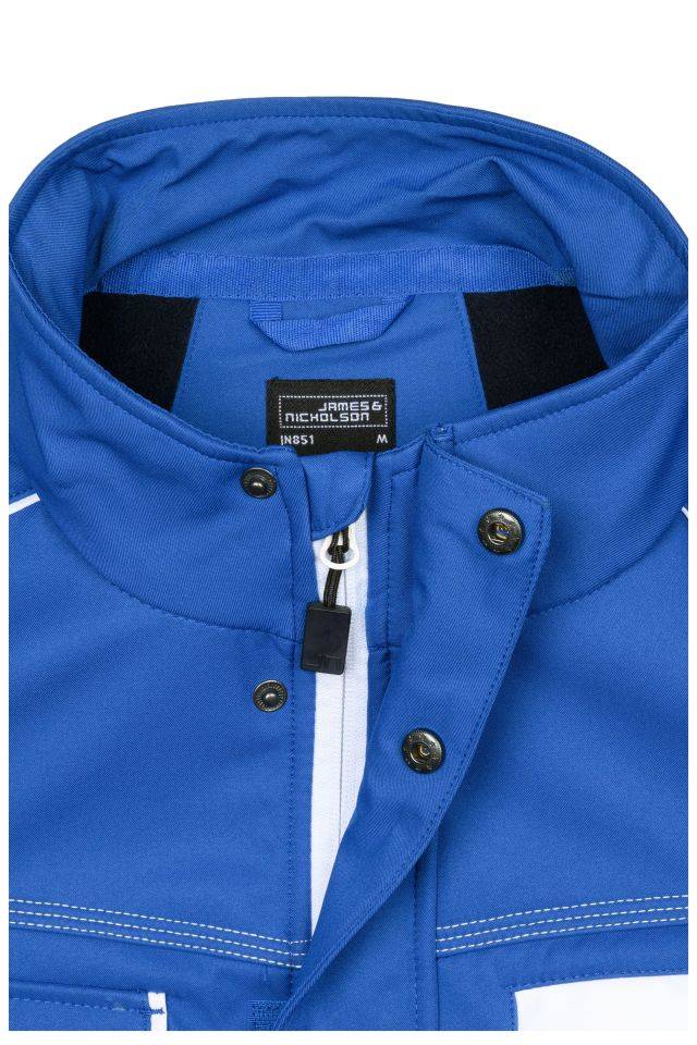 Workwear Softshell Jacket - COLOR - Funktionelle Softshelljacke mit hochwertiger Ausstattung schwarz/grün, Gr. 5XL-3