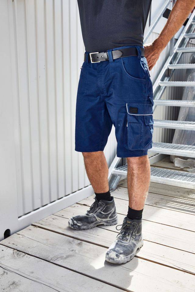 Workwear Bermudas - SOLID - Funktionelle Arbeitsshorts im cleanen Look mit hochwertigen Details grau, Gr. 56-1
