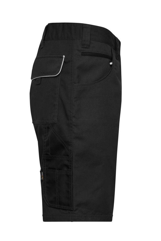 Workwear Bermudas - SOLID - Funktionelle Arbeitsshorts im cleanen Look mit hochwertigen Details schwarz, Gr. 50-4