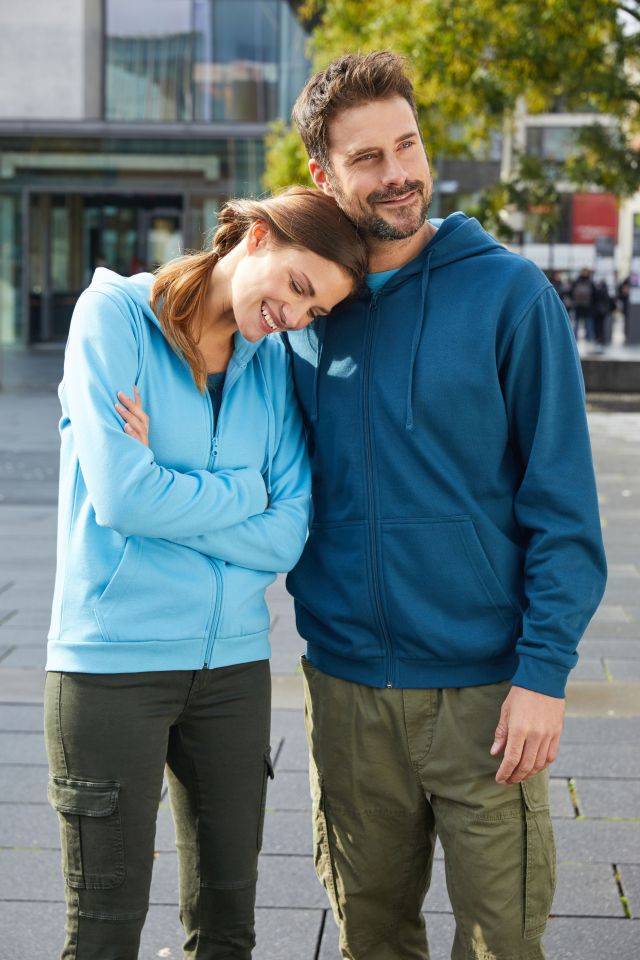 Ladies' Promo Zip Hoody Klassische Sweatjacke mit Kapuze weiß, Gr. L-2