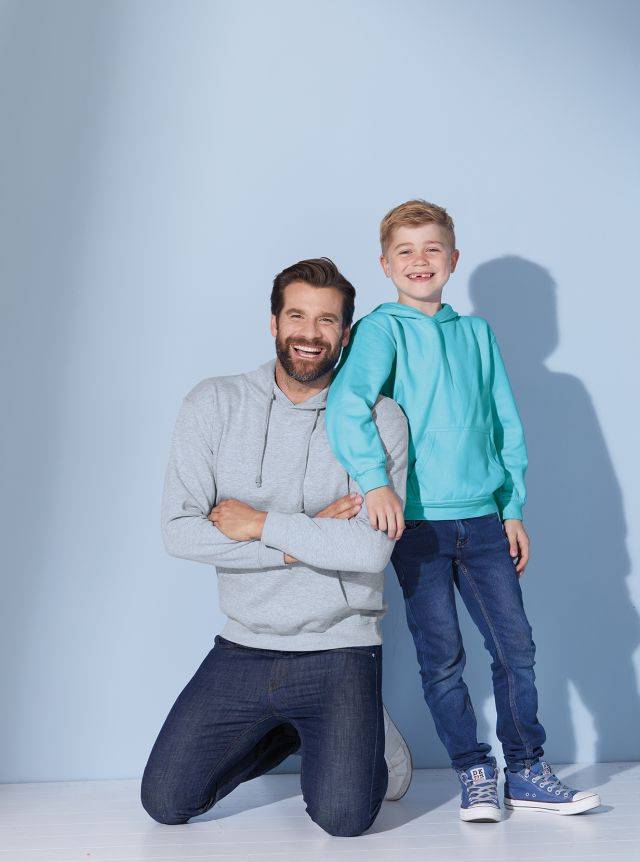 Hooded Sweat Junior Klassisches Kapuzensweat blau, Gr. L-1