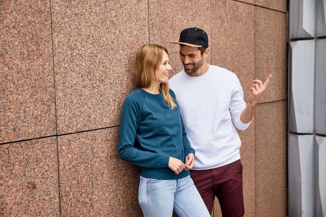 Men's Promo Sweat Rundhals-Sweatshirt grün, Gr. L-1