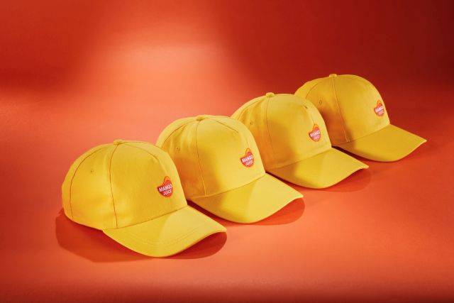 5 Panel Promo Cap Lightly Laminated Promo Cap mit leicht laminiertem Frontpanel blau, Gr. one size-1