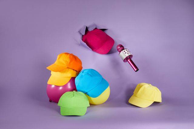 5 Panel Kids' Cap Trendiges Kinder Cap mit großem Schild grau, Gr. one size-2