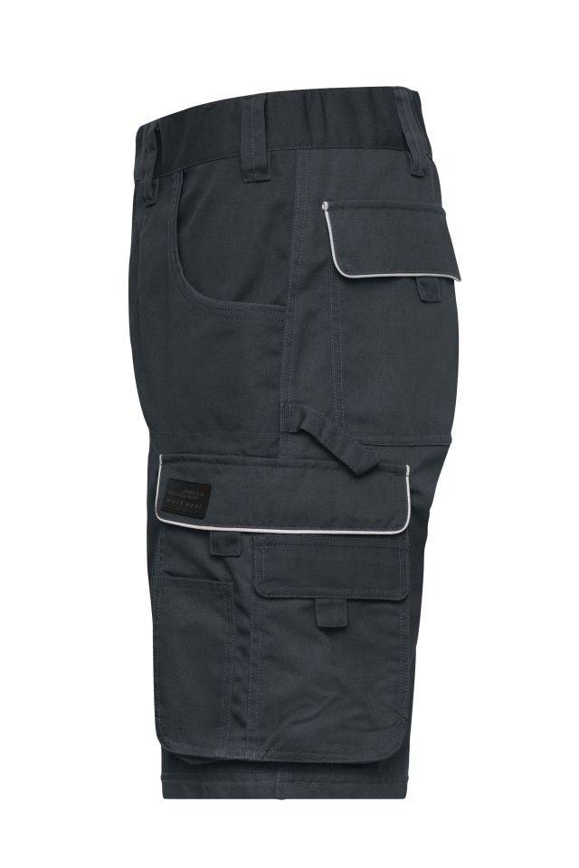 Workwear Bermudas - SOLID - Funktionelle Arbeitsshorts im cleanen Look mit hochwertigen Details grau, Gr. 56-3