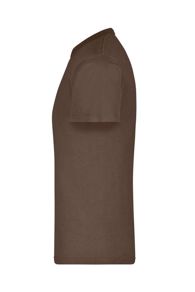 Round-T Heavy (180g/m²) Komfort-T-Shirt aus strapazierfähigem Single Jersey braun, Gr. XXL-3