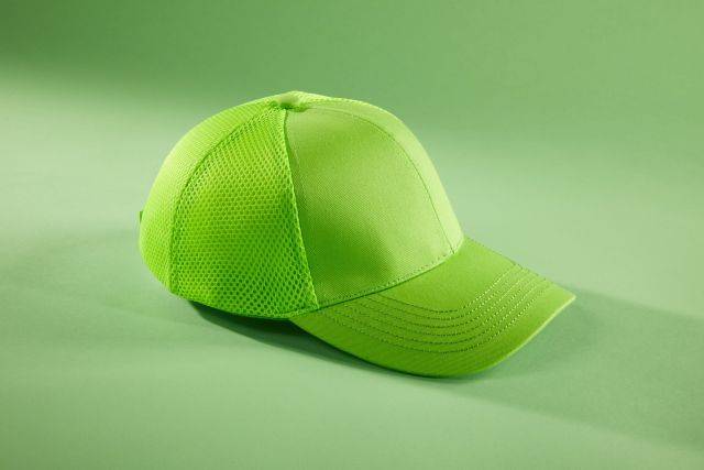 6 Panel Air Mesh Cap Hochwertiges 6 Panel Cap mit ungebürsteter Oberfläche grau, Gr. one size-2
