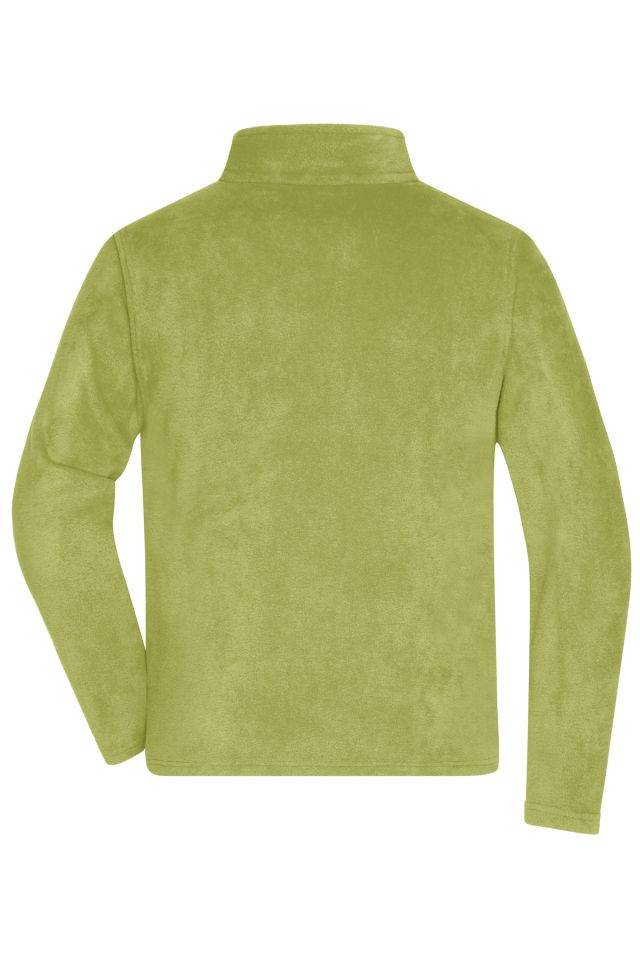 Men's Fleece Jacket Fleecejacke mit Stehkragen im klassischen Design grün, Gr. 4XL-3