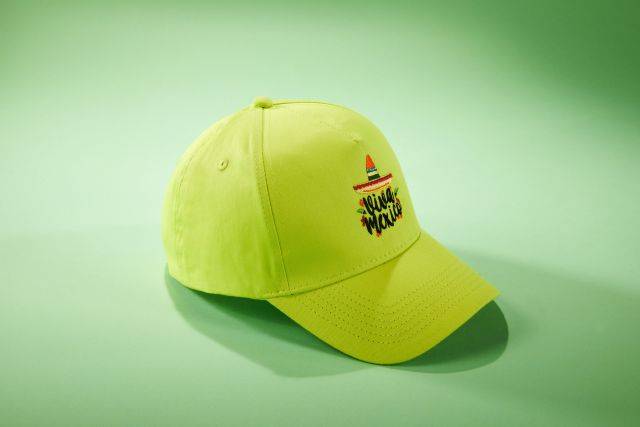 5 Panel Cap 5 Panel Cap mit ungebürsteter Oberfläche lila, Gr. one size-1