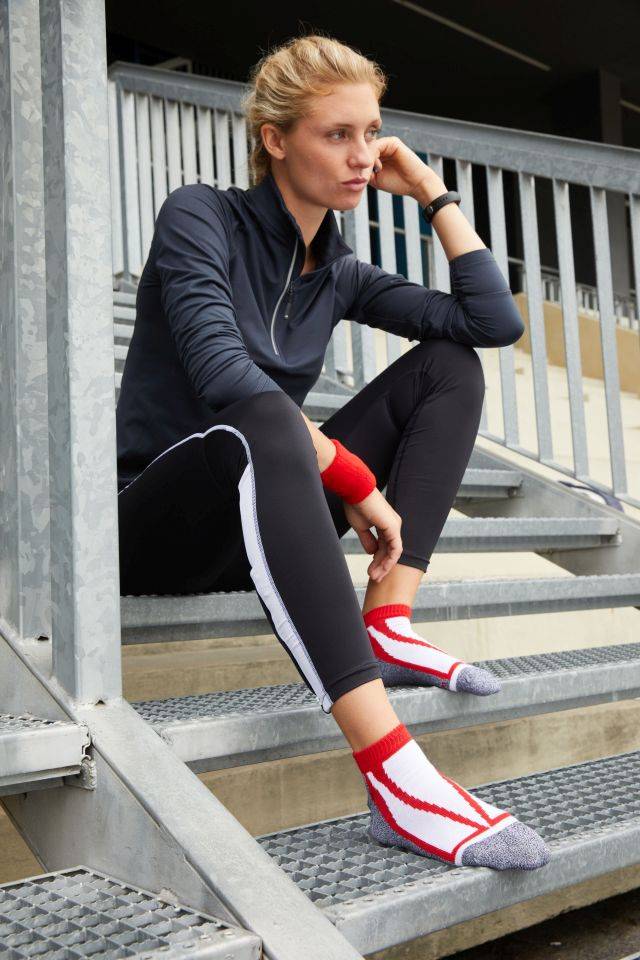 Sneaker Socks Funktions- und Sport-Sneakersocke rot, Gr. 35-38-1