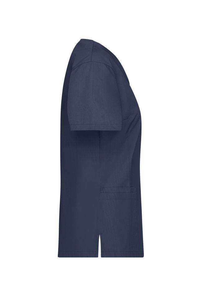 Ladies' Kasack Klassischer Schlupfkasack mit V-Ausschnitt blau, Gr. XXL-4
