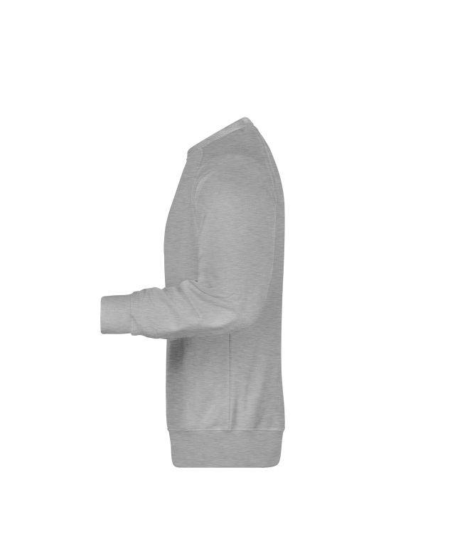 Men's Sweat Klassisches Sweatshirt mit Raglanärmeln grau, Gr. M-4