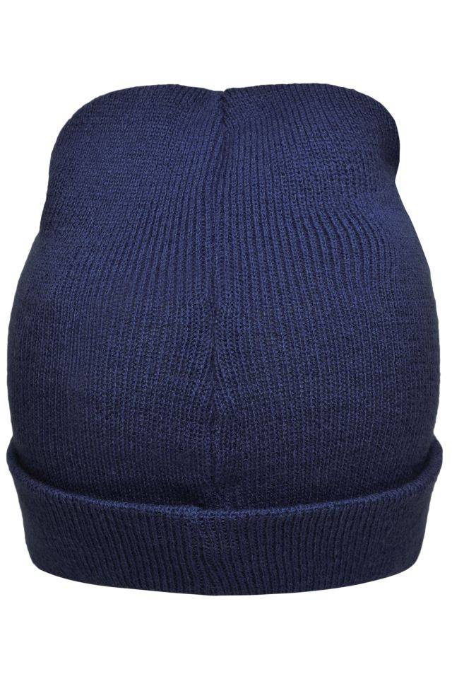 Knitted Promotion Beanie Sehr leichte Promotion Strickmütze mit Umschlag blau, Gr. one size-4