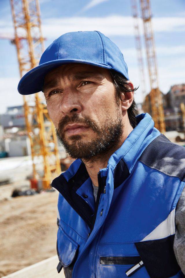6 Panel Workwear Cap - STRONG - Hochwertige 6 Panel Cap blau, Gr. one size-1