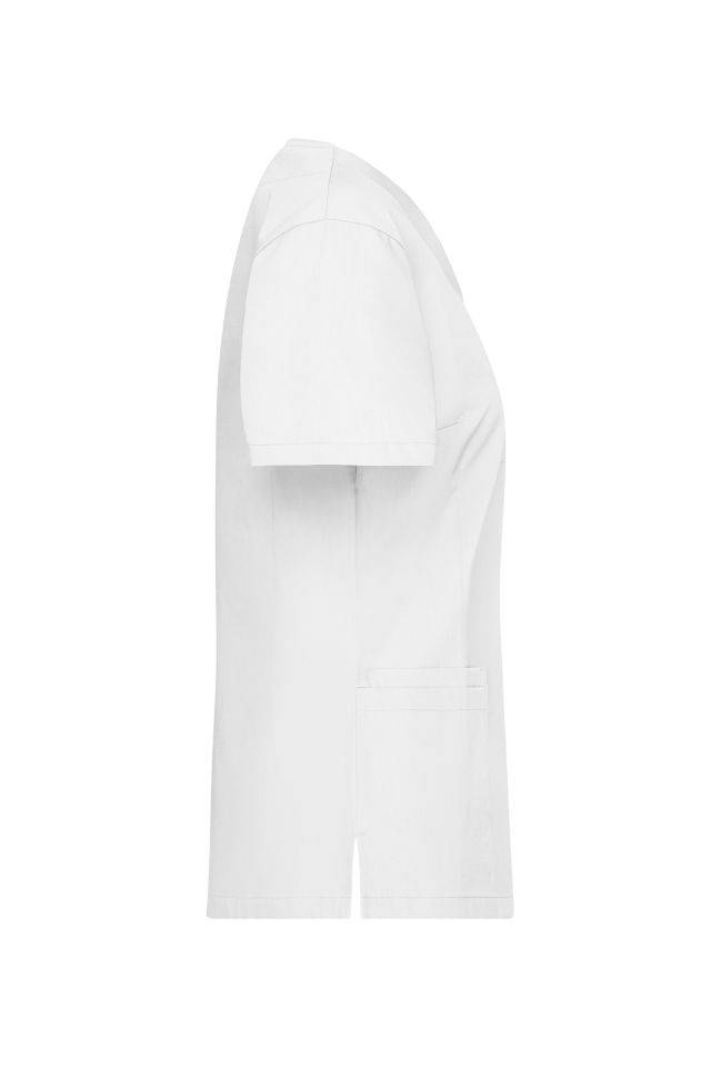 Ladies' Kasack Klassischer Schlupfkasack mit V-Ausschnitt weiß, Gr. XXL-4