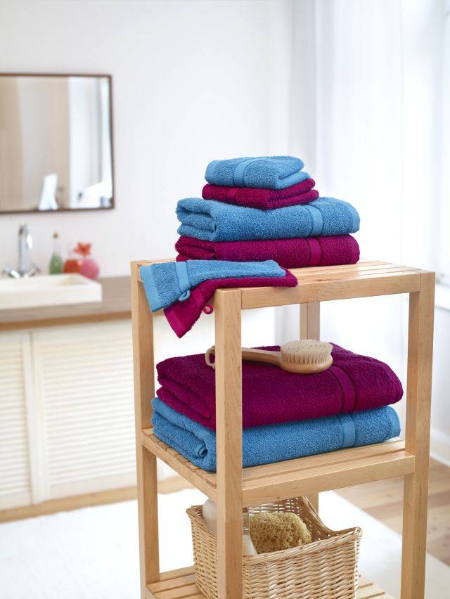 Hand Towel Handtuch im dezenten Design blau, Gr. 50 x 100 cm-2