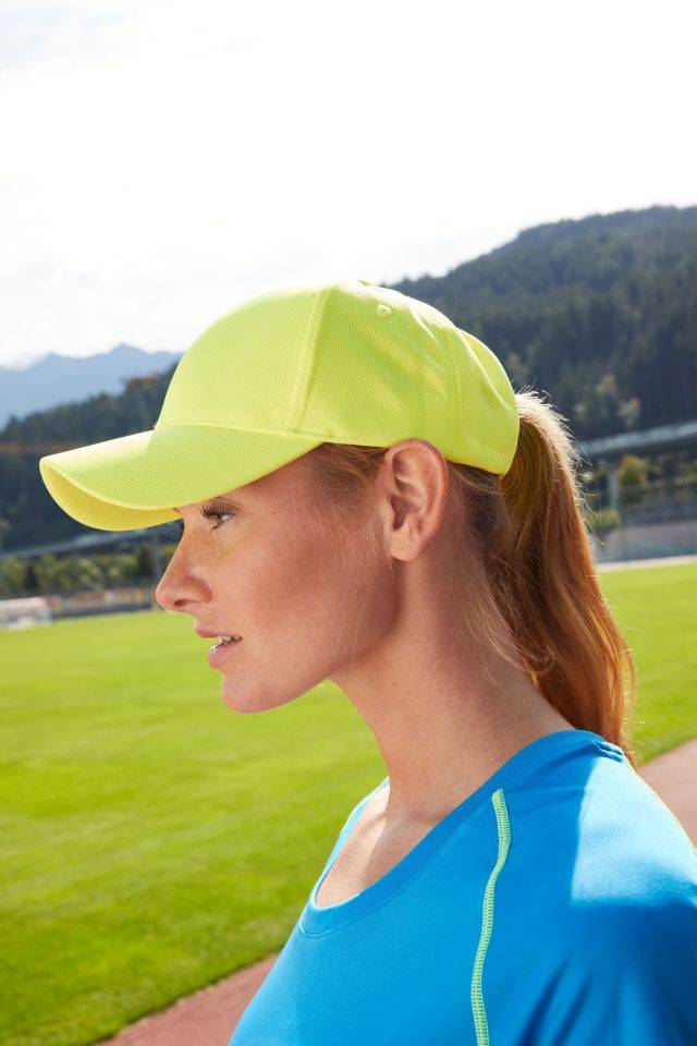 6 Panel Sport Mesh Cap Sportliche 6 Panel Cap aus weichem Meshmaterial grün, Gr. one size-2