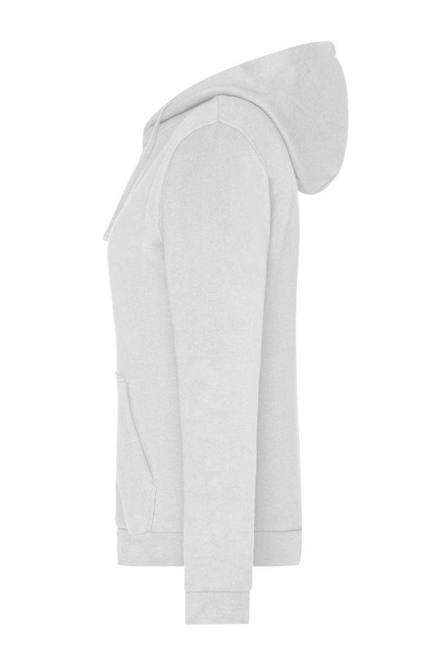 Ladies' Promo Zip Hoody Klassische Sweatjacke mit Kapuze weiß, Gr. L-3